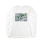 とまとまとの白い花 Long Sleeve T-Shirt