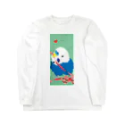 picopico-inko0の初代インコさん ロングスリーブTシャツ