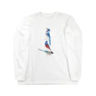 エダマメトイチ雑貨店のI love blue birds 4 -2 Long Sleeve T-Shirt