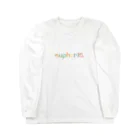 Mirai GotoのLeaf Font Series_euphoria ロングスリーブTシャツ