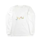 Mirai GotoのLeaf Font Series_joyful ロングスリーブTシャツ