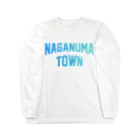 JIMOTOE Wear Local Japanの長沼町 NAGANUMA TOWN ロングスリーブTシャツ