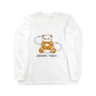 パンダ屋さんのIRODORI PANDA みかん Long Sleeve T-Shirt