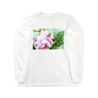 ここれあの秋の薔薇と蝶 ロングスリーブTシャツ