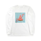 tateshima(たてしま)のイチゴのタルト ロングスリーブTシャツ