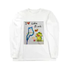 KIYOKA88WONDERLANDのアイラブ琵琶湖カッパくん Long Sleeve T-Shirt