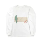 ねこや Ryoko -猫屋 りょうこ-のねこ　便箋にのせて Long Sleeve T-Shirt