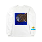 Akali_to_youのAkaliの深海魚シリーズ オニキンメミックス ロングスリーブTシャツ