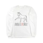 馬のいる日常の¡PASO ESPEÑOL! ロングスリーブTシャツ