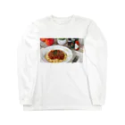 landlord_cookのカフェのミートソースパスタ ロングスリーブTシャツ