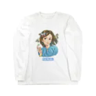 石原有輝香 official SUZURIの虫愛づる母君 designated by 北大路ツカサ ロングスリーブTシャツ