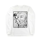 kobushi_itasanの板さんの「職人よぉ！」ロングTシャツ（白） Long Sleeve T-Shirt