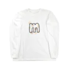 焼きマシュマロ屋さんの焼きマシュマロ ロゴ 롱 슬리브 티셔츠