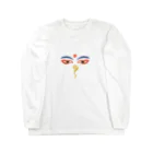 IZANAMI by Akane YabushitaのWisdom Eyes（ブッダの瞳） Long Sleeve T-Shirt