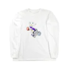 W_Nekoのにく×白ネコ×くらげ Long Sleeve T-Shirt