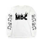 日本アンダーグラウンド★MDC SHOPのMDCスカルファイアーロゴ Long Sleeve T-Shirt