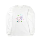 momo-tenのハート＆ハート Long Sleeve T-Shirt