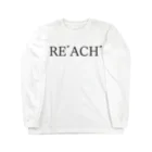 何屋未来 / なにやみらいのREﾞACHﾞ 黒文字 Long Sleeve T-Shirt