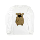 Pat's WorksのCharley the Brown Bear ロングスリーブTシャツ