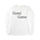 何屋未来 / なにやみらいのGomiGame 黒文字 Long Sleeve T-Shirt