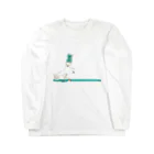 ももろ の歯磨きしろくま Long Sleeve T-Shirt