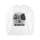 maccha47の油断大敵　うさぎと亀 ロングスリーブTシャツ