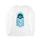 うぉーるのとこのREAL EYES REALIZE REAL LIES (BLUE ver.) ロングスリーブTシャツ