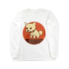 ken1219の柴犬こてつ君（平常心） ロングスリーブTシャツ