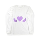 AngeThirdのドットハートエンジェル【パープル】 Long Sleeve T-Shirt