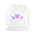 AngeThirdのドットハートエンジェル【パープル】 Long Sleeve T-Shirt