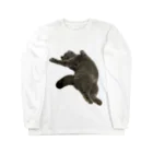 むっちり猫のむっちり丸のお腹ぽっこりむっちり丸 Long Sleeve T-Shirt