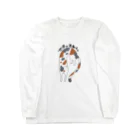 生存しよ！の流動体ねこ 三毛猫 Long Sleeve T-Shirt