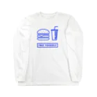 香庭くゆるのジャンクフード/ハンバーガー ロングスリーブTシャツ