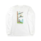 もけけ工房 SUZURI店のThree brothers of a cat Long Sleeve T-Shirt