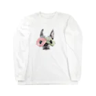 NICO25'S TIMEのむにむに葉っぱ仮面 Long Sleeve T-Shirt