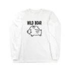 イノシシライフ INOsisiLIFEの「WILD BOAR」(黒線) Long Sleeve T-Shirt