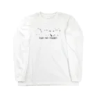 黒猫とカンパニュラの【ドット絵】雪の妖精シマエナガ(YUKI NO YOUSEI) Long Sleeve T-Shirt