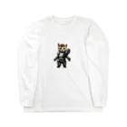 カレー屋　月夜のライオンの鉄猫H（切り抜き） Long Sleeve T-Shirt