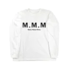 MoneyMakesMoneyのMoneyMakesMoney initial logo black Long Sleeve T-Shirt