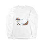 睡魔バクの動物お洋服シリーズ　ナースカワウソ Long Sleeve T-Shirt