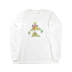 KidsArtの【子どもの絵】クリスマスツリー Long Sleeve T-Shirt