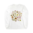 kimchinのやさしい色合いの花柄 Long Sleeve T-Shirt