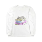 Aruna with Degu and Beagleの積ん読デグー Long Sleeve T-Shirt