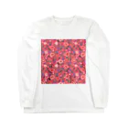 Katie（カチエ）のエキゾチックな花柄（ピンク／小） Long Sleeve T-Shirt