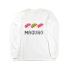 ピクセルアート Chibitのマグロ寿司3カン Long Sleeve T-Shirt