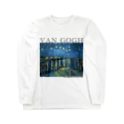 MUGEN ARTのゴッホ　ローヌ川の星月夜　Van Gogh / Starry Night Over the Rhône  Long Sleeve T-Shirt