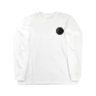 金融投資デザイン　カマラオンテ-ムラサキのバスケットボール　シルエット モノクロ Long Sleeve T-Shirt