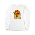 ℂ𝕙𝕚𝕟𝕒𝕥𝕤𝕦 ℍ𝕚𝕘𝕒𝕤𝕙𝕚 東ちなつのトマトのチューリップトースト Long Sleeve T-Shirt