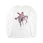 かわさきしゅんいち@絵本作家・動物画家のミズダコ　Enteroctopus dofleini Long Sleeve T-Shirt