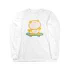 ぱんだ丸ショップのスケボーパンダ Long Sleeve T-Shirt